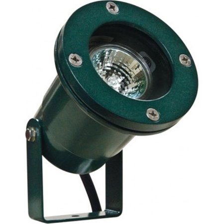 DABMAR LIGHTING 7W & 12V LED MR16 Spot Light with Yoke Green LV108-LED7-G